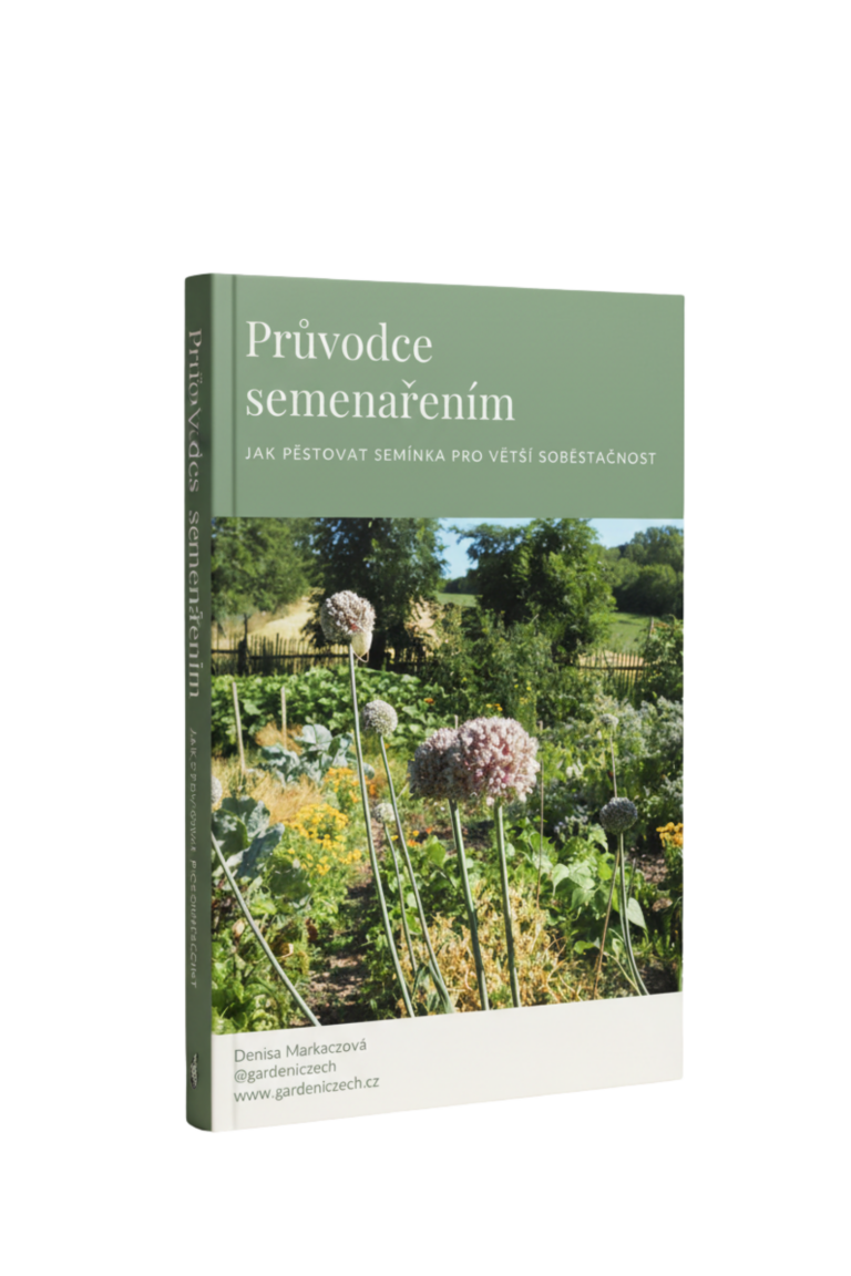 Cover e-booku Průvodce semenařením — Denisa Markaczová, gardeniczech